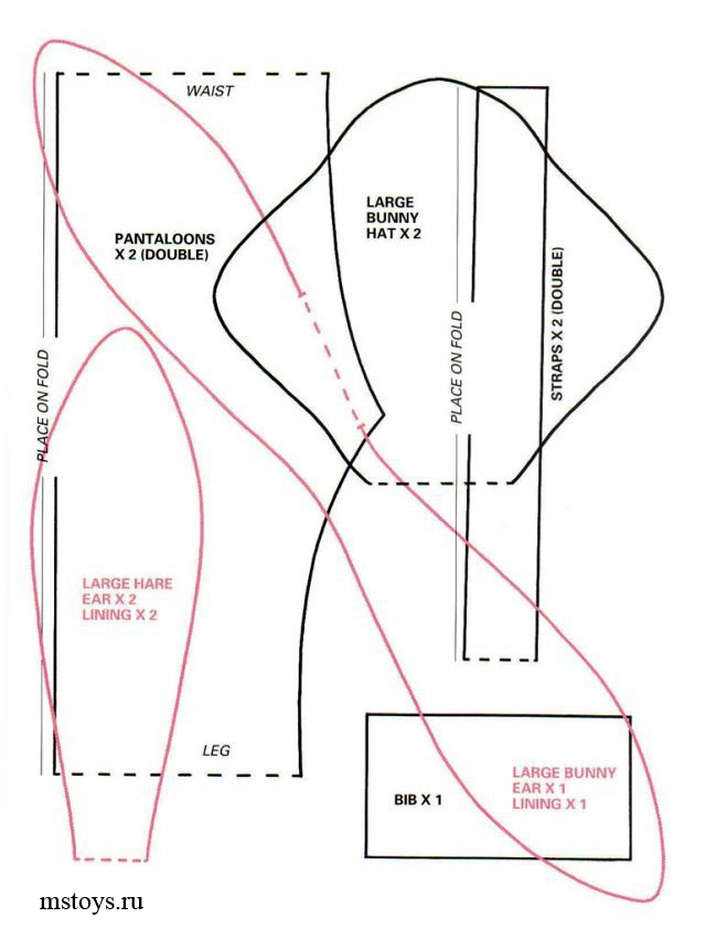 Выкройку Тильда Зайца
