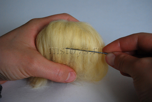 Как сделать волосы из шерсти?