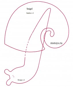 Тильда улитка выкройка.